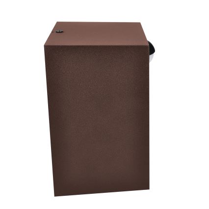 Brilagi - LED vonkajšie nástenné svietidlo so senzorom TERNI LED/12W/230V hnedé IP44