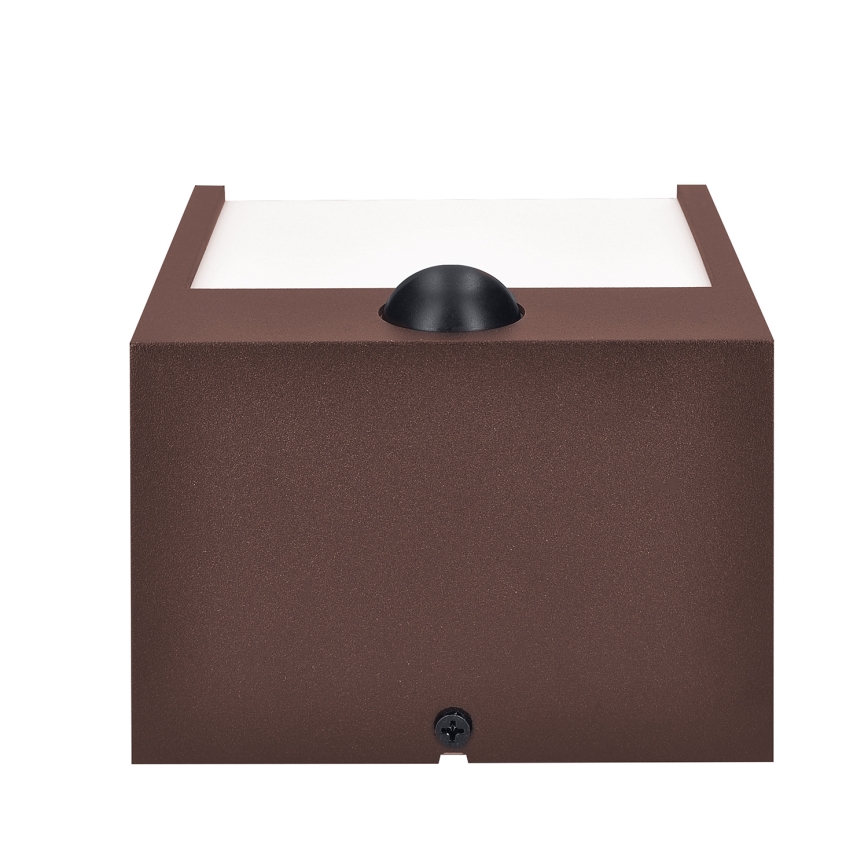 Brilagi - LED vonkajšie nástenné svietidlo so senzorom TERNI LED/12W/230V hnedé IP44