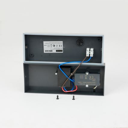 Brilagi - LED vonkajšie nástenné svietidlo so snímačom pohybu TESSI LED/10W/230V antracitové IP54