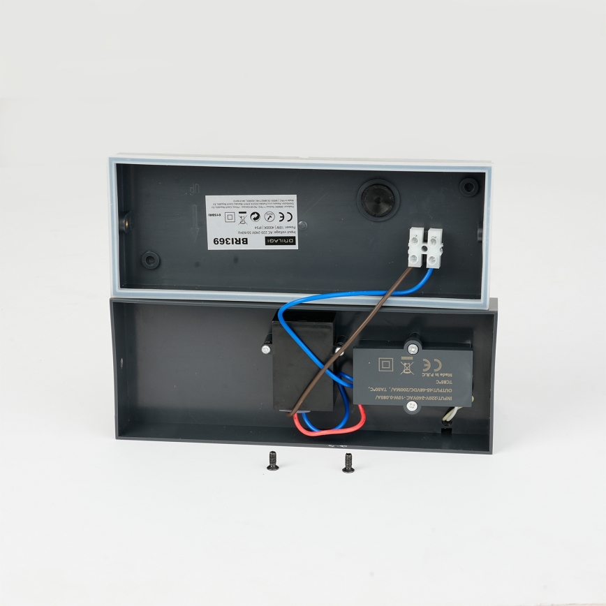 Brilagi - LED vonkajšie nástenné svietidlo so snímačom pohybu TESSI LED/10W/230V antracitové IP54