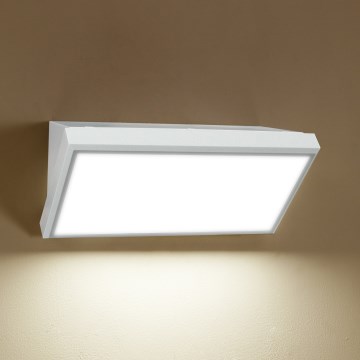 Brilagi - LED Vonkajšie nástenné svietidlo so senzorom TRIANGLE LED/20W/230V biela IP65