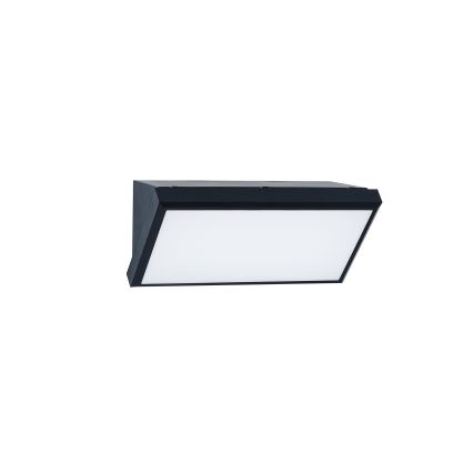 Brilagi - Vonkajšie nástenné LED svietidlo so senzorom TRIANGLE LED/20W/230V, čierne, IP65
