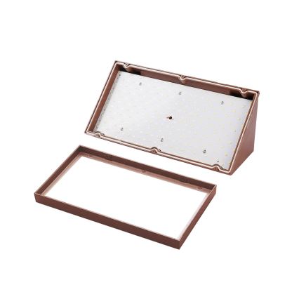 Brilagi - LED vonkajšie nástenné svietidlo so senzorom TRIANGLE LED/20W/230V hnedé IP65