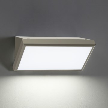Brilagi - LED Vonkajšie nástenné svietidlo so senzorom TRIANGLE LED/20W/230V šedá IP65