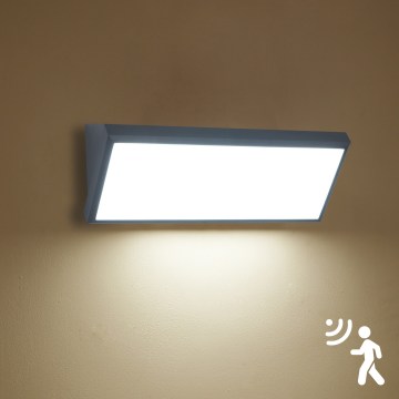 Brilagi - LED vonkajšie nástenné svietidlo so senzorom TRIANGLE LED/42W/230V 45 cm antracit IP65