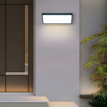 Brilagi - LED vonkajšie nástenné svietidlo s pohybovým snímačom TRIANGLE LED/42W/230V 45 cm čierne IP65