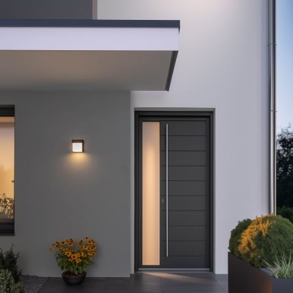 Brilagi - LED Vonkajšie nástenné svietidlo TERNI LED/12W/230V antracit IP44