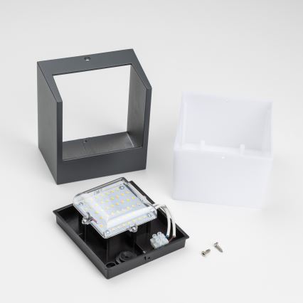 Brilagi - LED Vonkajšie nástenné svietidlo TERNI LED/12W/230V antracit IP44