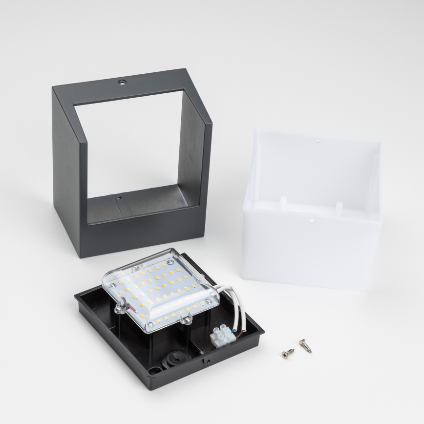 Brilagi - LED Vonkajšie nástenné svietidlo TERNI LED/12W/230V antracit IP44