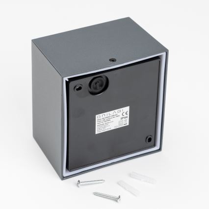 Brilagi - LED Vonkajšie nástenné svietidlo TERNI LED/12W/230V antracit IP44