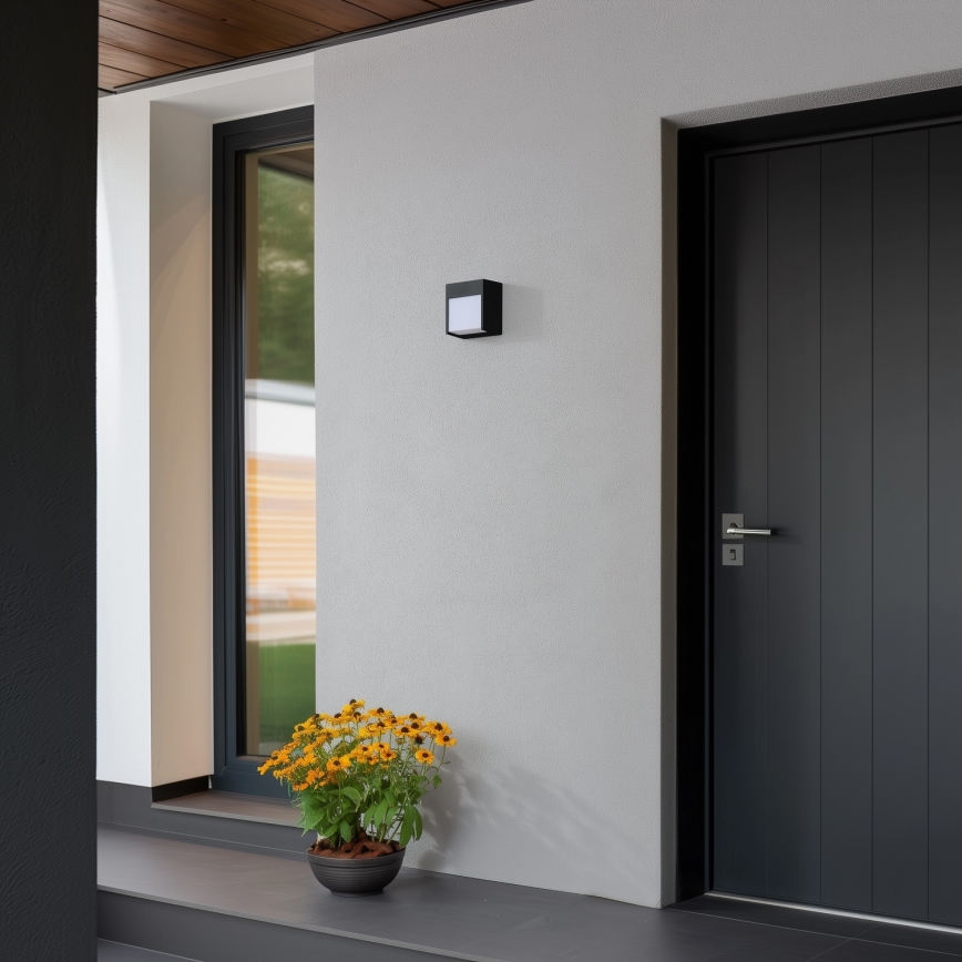 Brilagi - LED Vonkajšie nástenné svietidlo TERNI LED/12W/230V čierna IP44