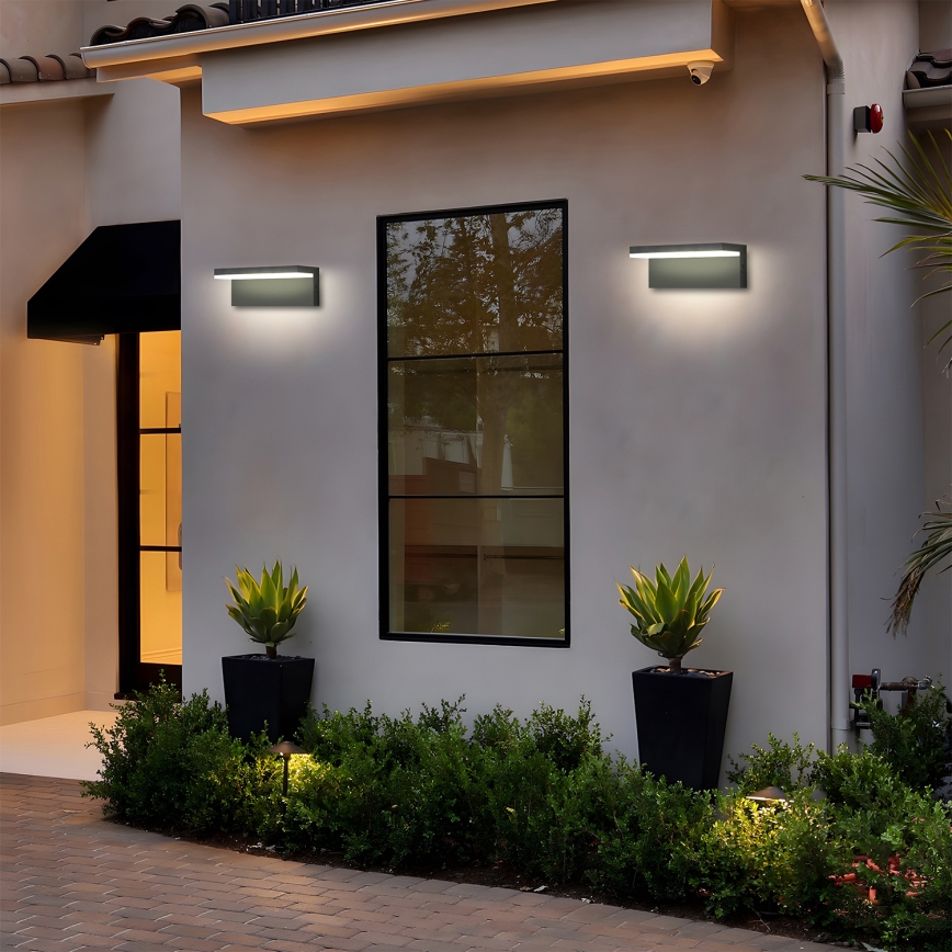 Brilagi - LED vonkajšie nástenné svietidlo TESSI LED/10W/230V antracit IP54