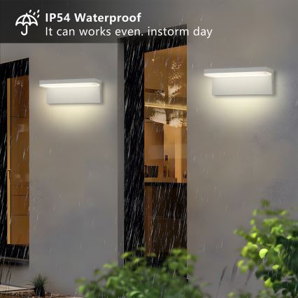 Brilagi - LED vonkajšie nástenné svietidlo TESSI LED/10W/230V biele IP54