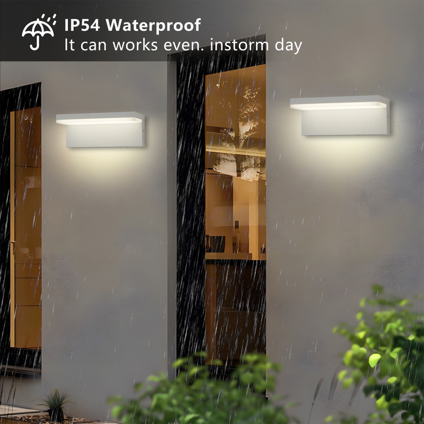 Brilagi - LED vonkajšie nástenné svietidlo TESSI LED/10W/230V biele IP54