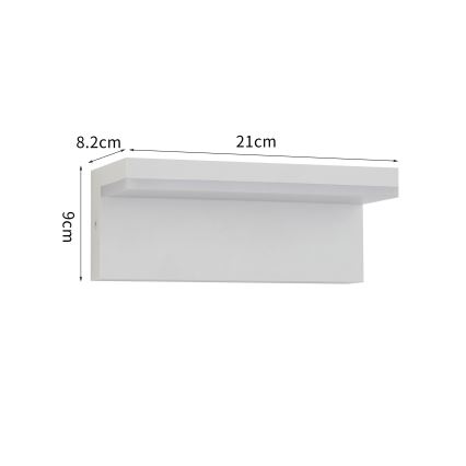 Brilagi - LED vonkajšie nástenné svietidlo TESSI LED/10W/230V biele IP54