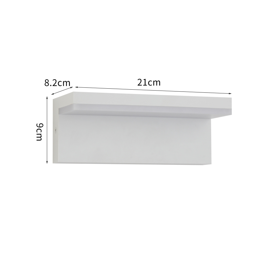 Brilagi - LED vonkajšie nástenné svietidlo TESSI LED/10W/230V biele IP54