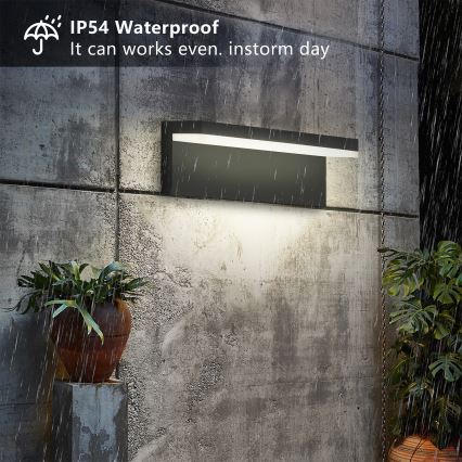 Brilagi - LED vonkajšie nástenné svietidlo TESSI LED/10W/230V čierne IP54