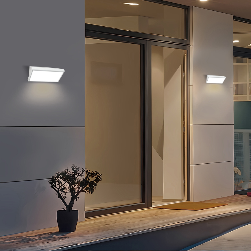 Brilagi - LED Vonkajšie nástenné svietidlo TRIANGLE LED/20W/230V biela IP65