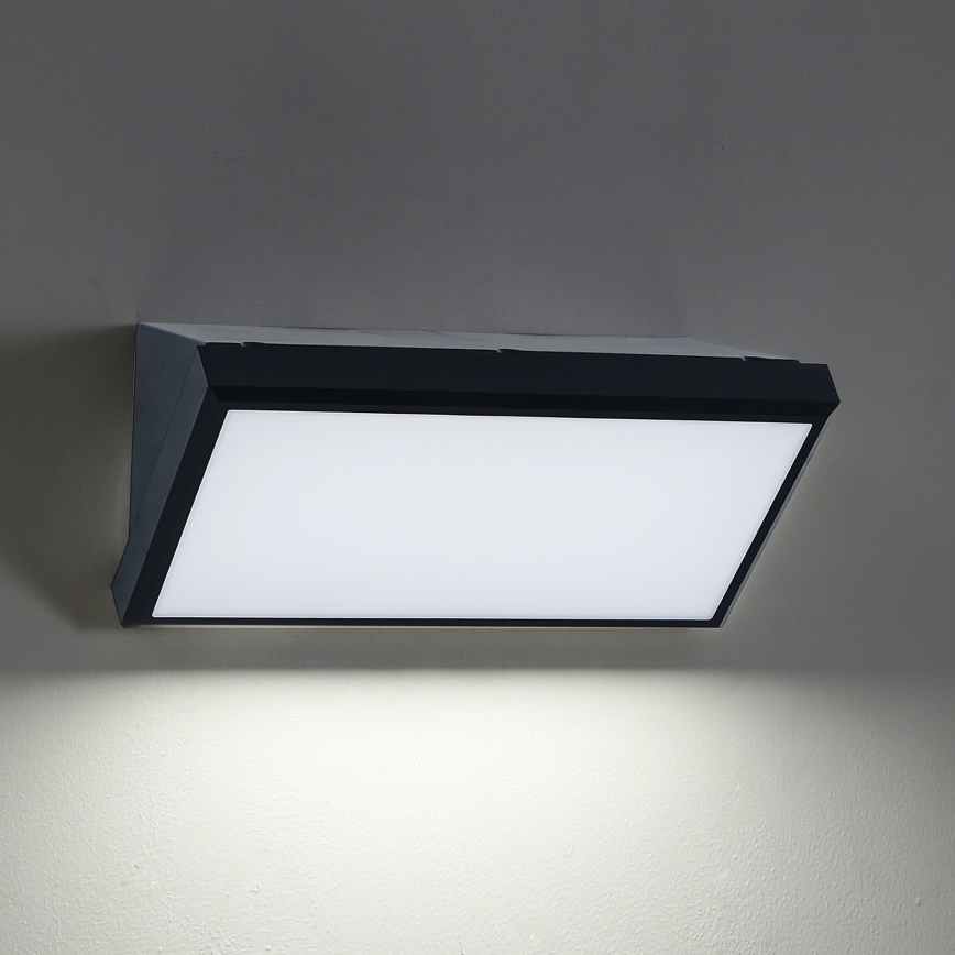 Brilagi - LED Vonkajšie nástenné svietidlo TRIANGLE LED/20W/230V čierna IP65