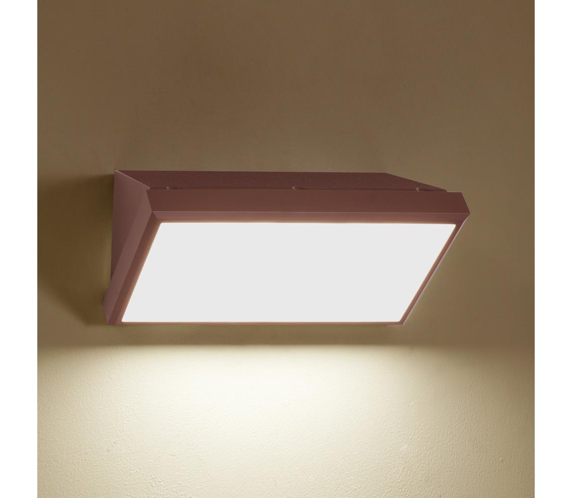Brilagi - LED Vonkajšie nástenné svietidlo TRIANGLE LED/20W/230V hnedé IP65 BRI548