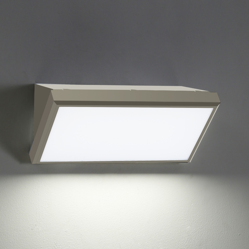 Brilagi - LED Vonkajšie nástenné svietidlo TRIANGLE LED/20W/230V šedá IP65