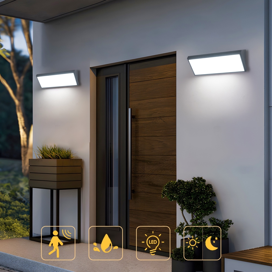 Brilagi - LED vonkajšie nástenné svietidlo TRIANGLE LED/42W/230V 3000/4000/6500K 45 cm antracit IP65