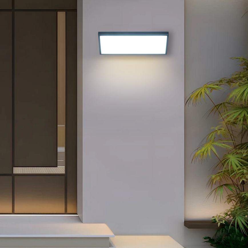 Brilagi - LED vonkajšie nástenné svietidlo TRIANGLE LED/42W/230V 3000/4000/6500K 45 cm antracit IP65