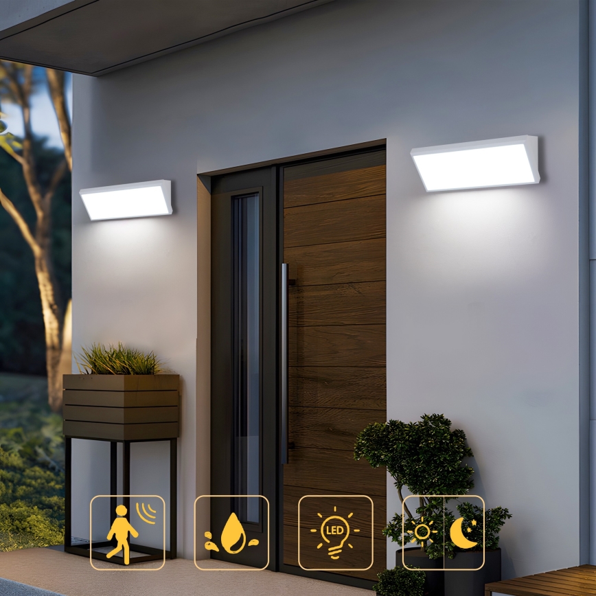 Brilagi - LED vonkajšie nástenné svietidlo TRIANGLE LED/42W/230V 3000/4000/6500K 45 cm biela IP65