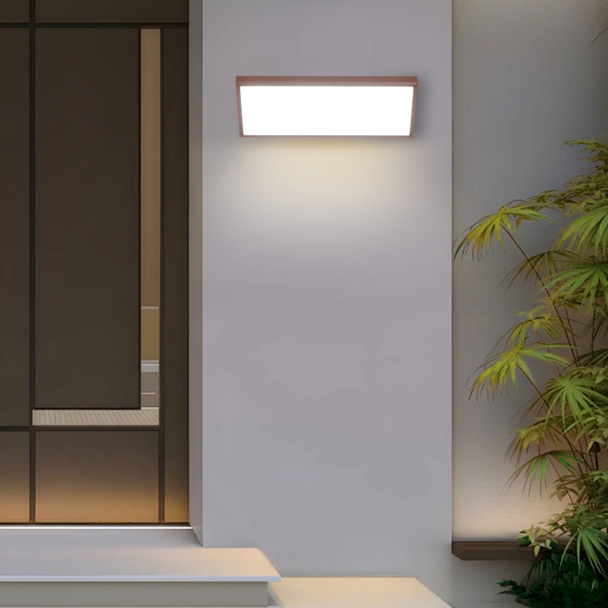 Brilagi - LED vonkajšie nástenné svietidlo TRIANGLE LED/42W/230V 3000/4000/6500K hnedé IP65