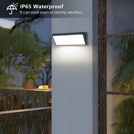 Brilagi - LED vonkajšie nástenné svietidlo TRIANGLE LED/42W/230V čierne IP65