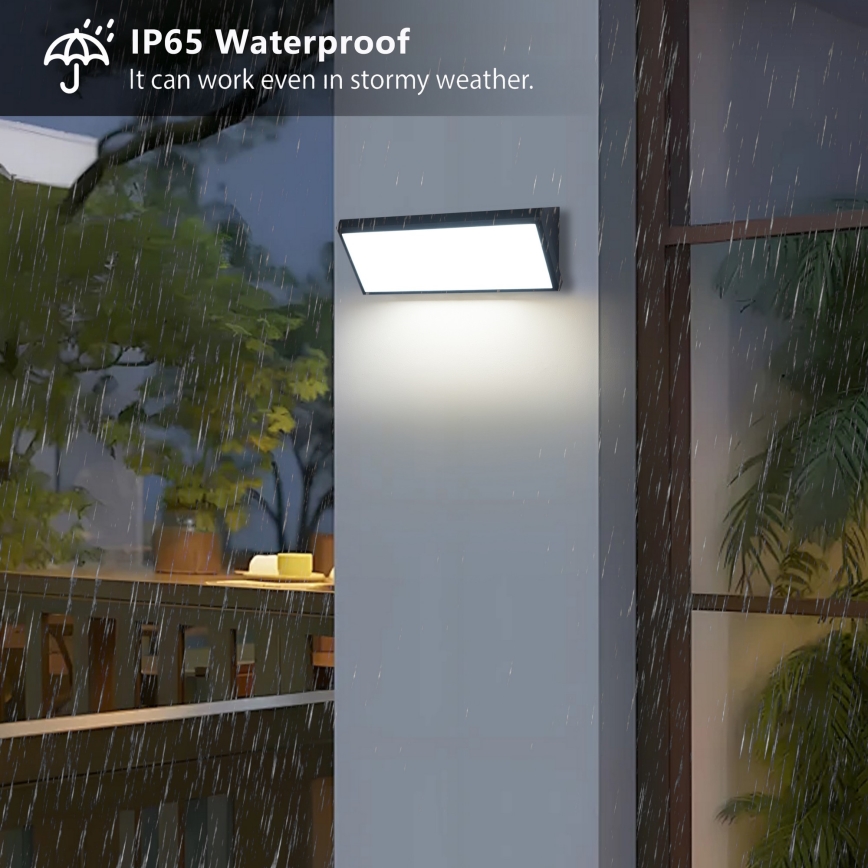 Brilagi - LED vonkajšie nástenné svietidlo TRIANGLE LED/42W/230V čierne IP65