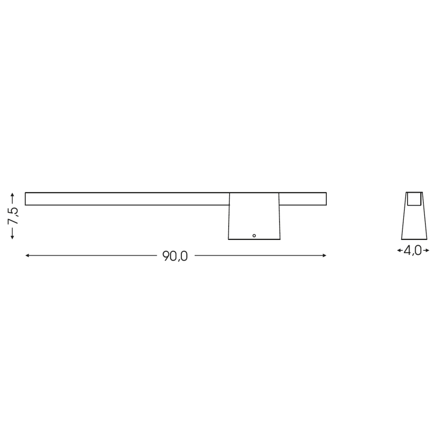 BRILAGI - LED vonkajšie nástenné svietidlo VELORA LED/12W/230V 90 cm IP44 antracit