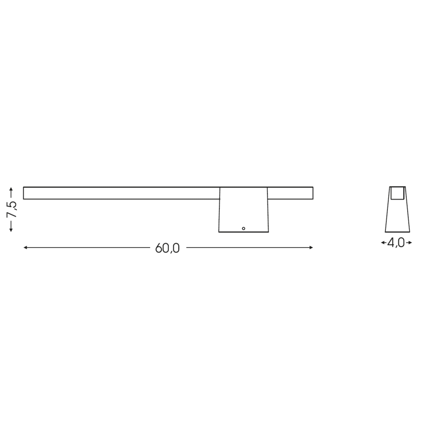 BRILAGI - LED Vonkajšie nástenné svietidlo VELORA LED/9W/230V 60 cm IP44 hnedá