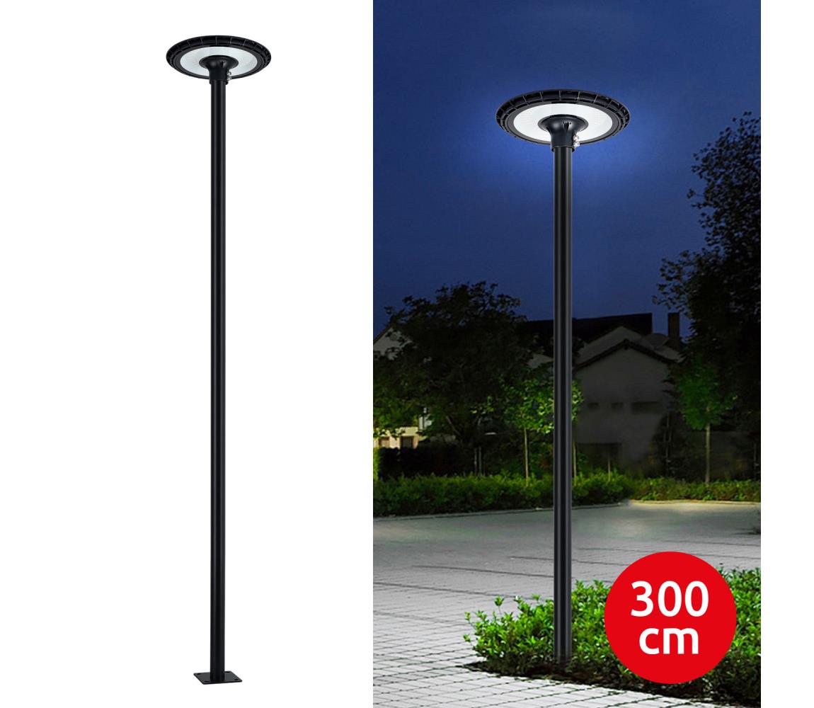 Brilagi-LED Vonkajšie pouličné svietidlo so stĺpom 3 m URBANSPARK LED/60W/230V čierne IP65 BG1707+BG1525