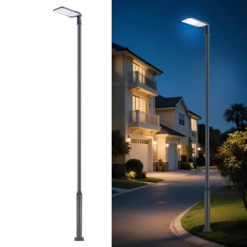 Brilagi - LED vonkajšie pouličné svietidlo so stĺpom a kĺbom 5 m URBANLIGHT LED/200W/230V antracit IP65
