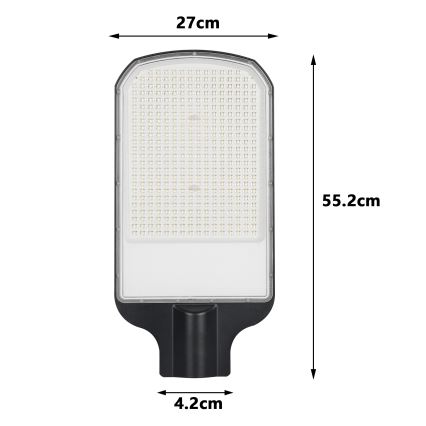 Brilagi - LED vonkajšie pouličné svietidlo URBANLIGHT LED/200W/230V čierne IP65