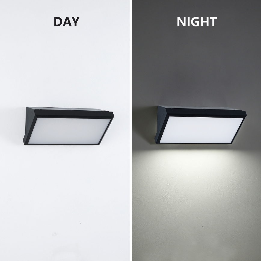 Brilagi - Stmievateľné LED vonkajšie nástenné svietidlo TRIANGLE 1xE27/6W/230V 2700-6500K IP65 čierna