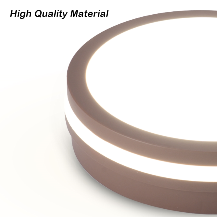 Brilagi - LED vonkajšie stropné svietidlo BENE LED/24W/230V pr. 26 cm hnedé IP54