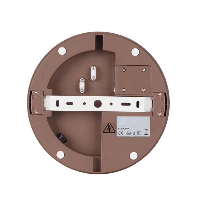 Brilagi - LED vonkajšie stropné svietidlo BENE LED/24W/230V pr. 26 cm hnedé IP54