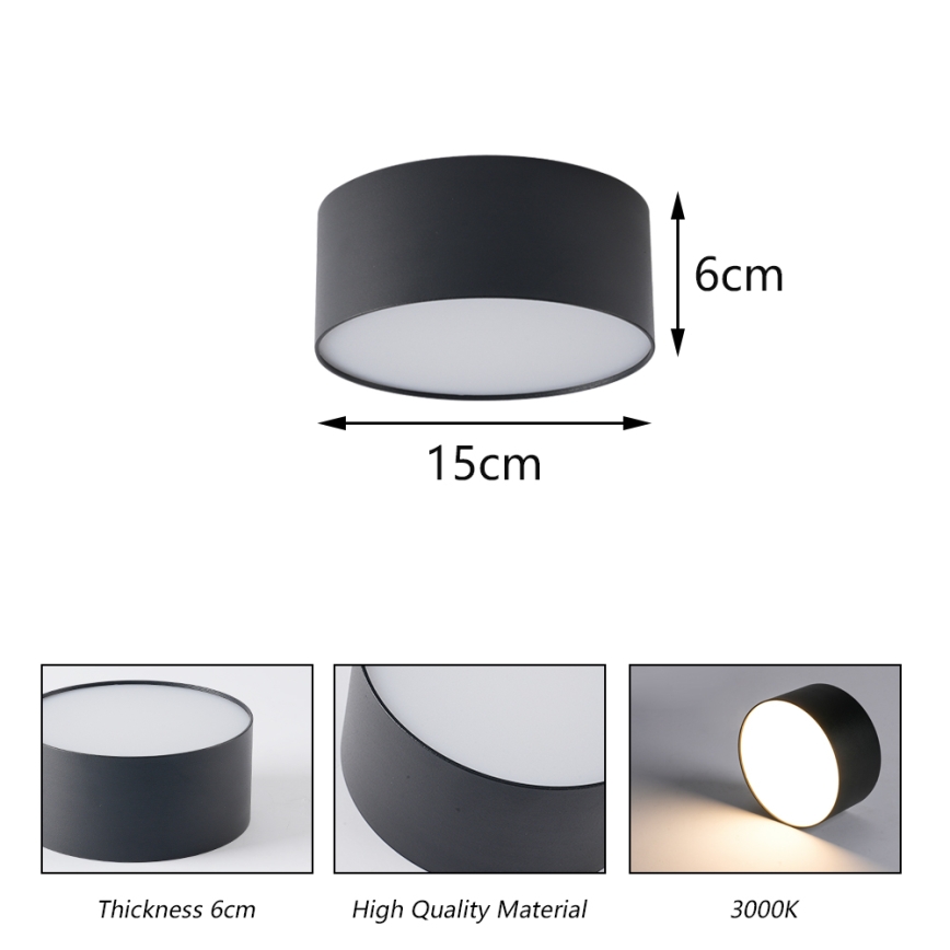 BRILAGI - LED Vonkajšie stropné svietidlo FORIS LED/20W/230V pr. 15 cm biela IP44