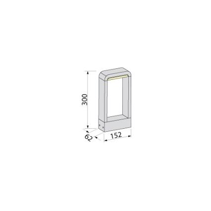 BRILAGI - LED vonkajšie svietidlo BARI LED/10W/230V 4000K IP65 30 cm antracit