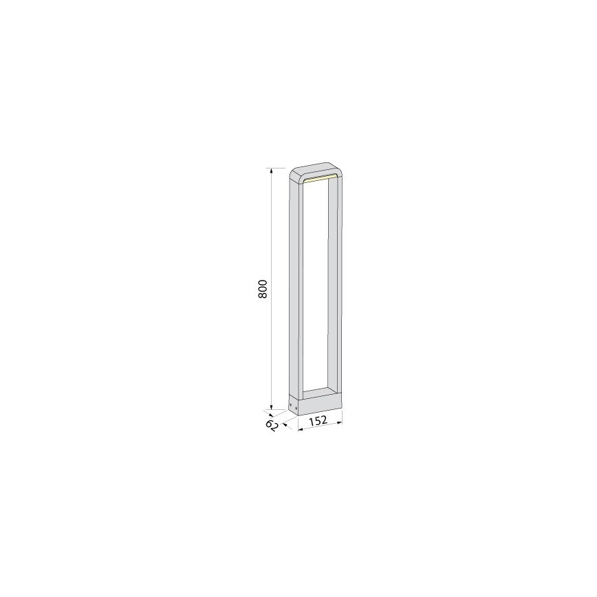 BRILAGI - LED Vonkajšie svietidlo BARI LED/10W/230V 4000K IP65 80 cm antracit