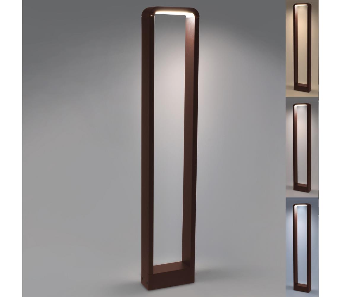 Brilagi - LED vonkajšie svietidlo BARI LED/7W/230V 3000/4000/6000K hnedá IP54 80 cm WO-HR60071-800-OEM-RUST