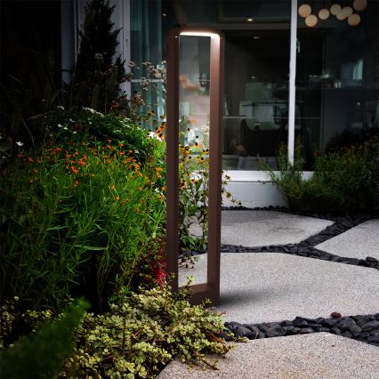 Brilagi - LED vonkajšie svietidlo BARI LED/7W/230V 3000/4000/6000K hnedá IP54 80 cm