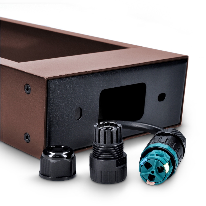 Brilagi - LED vonkajšie svietidlo BARI LED/7W/230V 3000/4000/6000K hnedá IP54 80 cm