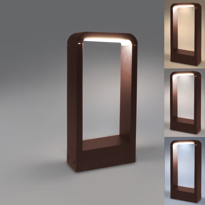 Brilagi - LED Vonkajšie svietidlo BARI LED/7W/230V 3000/4000/6000K hnedé IP54 30 cm