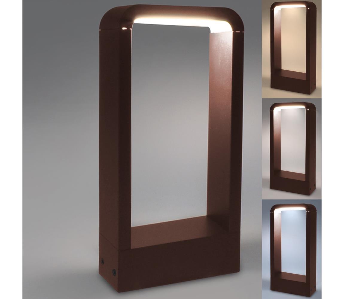 Brilagi - LED Vonkajšie svietidlo BARI LED/7W/230V 3000/4000/6000K hnedé IP54 30 cm WO-HR60071-300-OEM-RUST