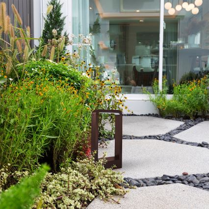 Brilagi - LED Vonkajšie svietidlo BARI LED/7W/230V 3000/4000/6000K hnedé IP54 30 cm