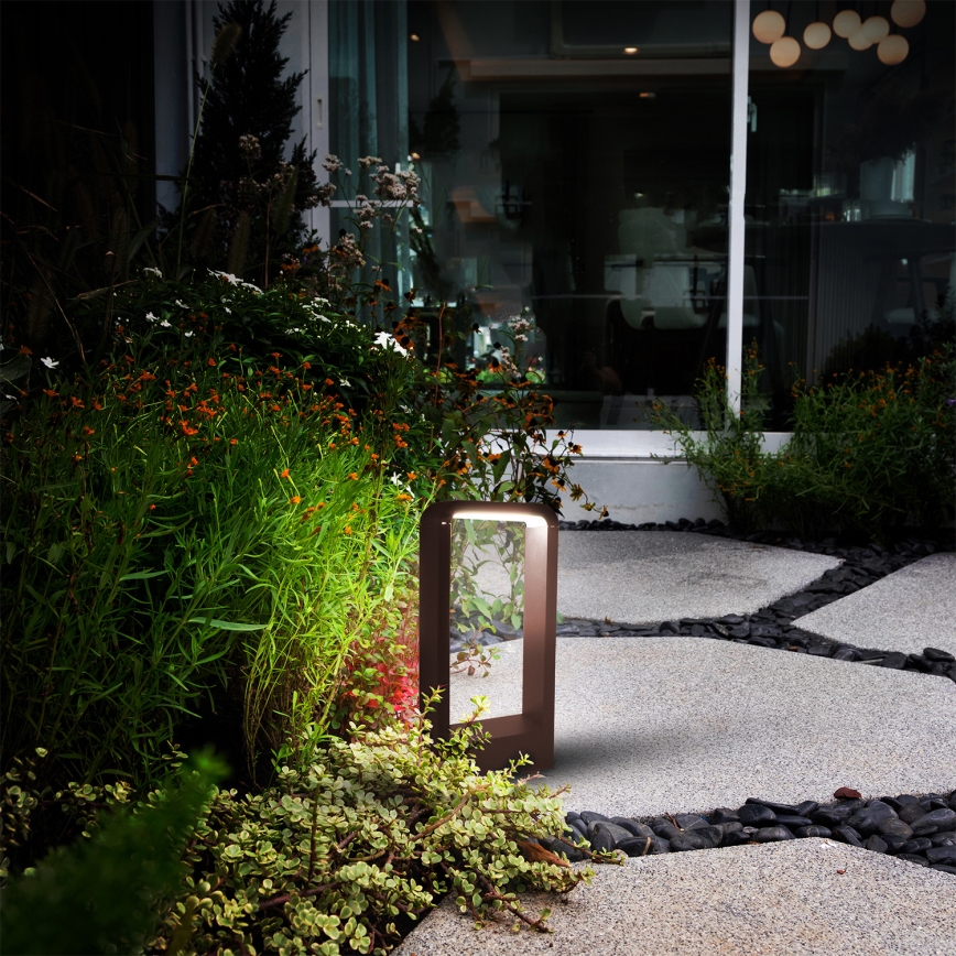 Brilagi - LED Vonkajšie svietidlo BARI LED/7W/230V 3000/4000/6000K hnedé IP54 30 cm