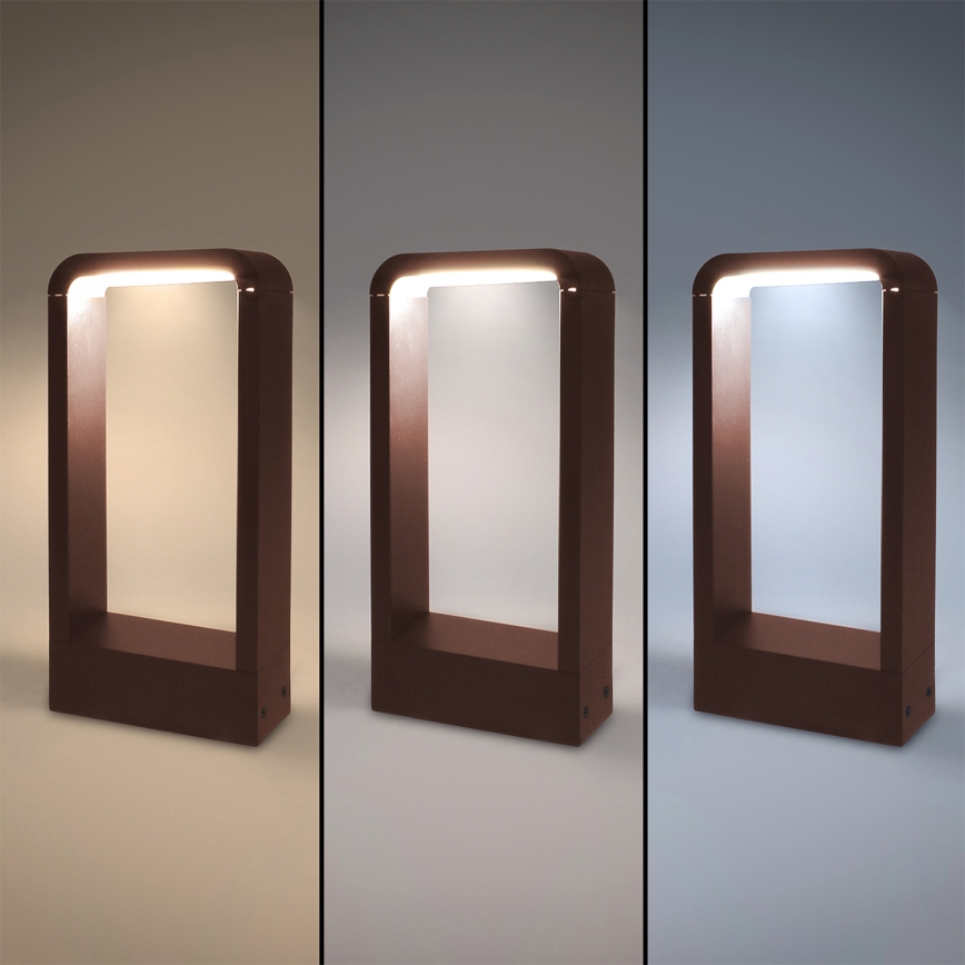 Brilagi - LED Vonkajšie svietidlo BARI LED/7W/230V 3000/4000/6000K hnedé IP54 30 cm